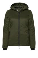 HAKRO Damen Kapuzen-Thermo-Loftjacke, olive, 2XL