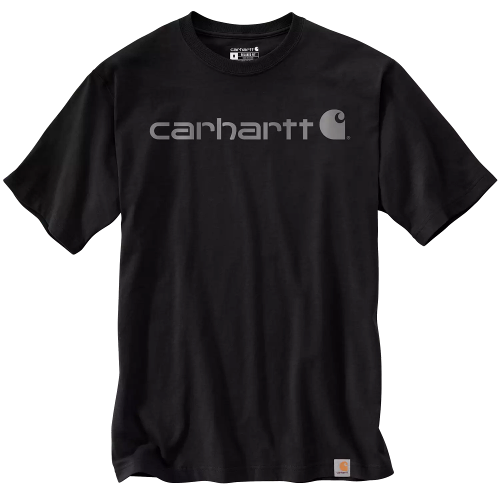 Carhartt Dearborn Relaxed Logo T-Shirt, Black/Gray, 2XL