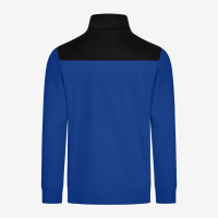 FHB ROB Zip-Sweatshirt, royalblau-schwarz, Gr. XS