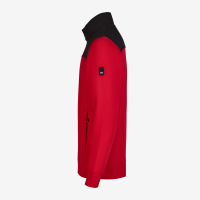 FHB ROB Zip-Sweatshirt, rot-schwarz, Gr. 5XL