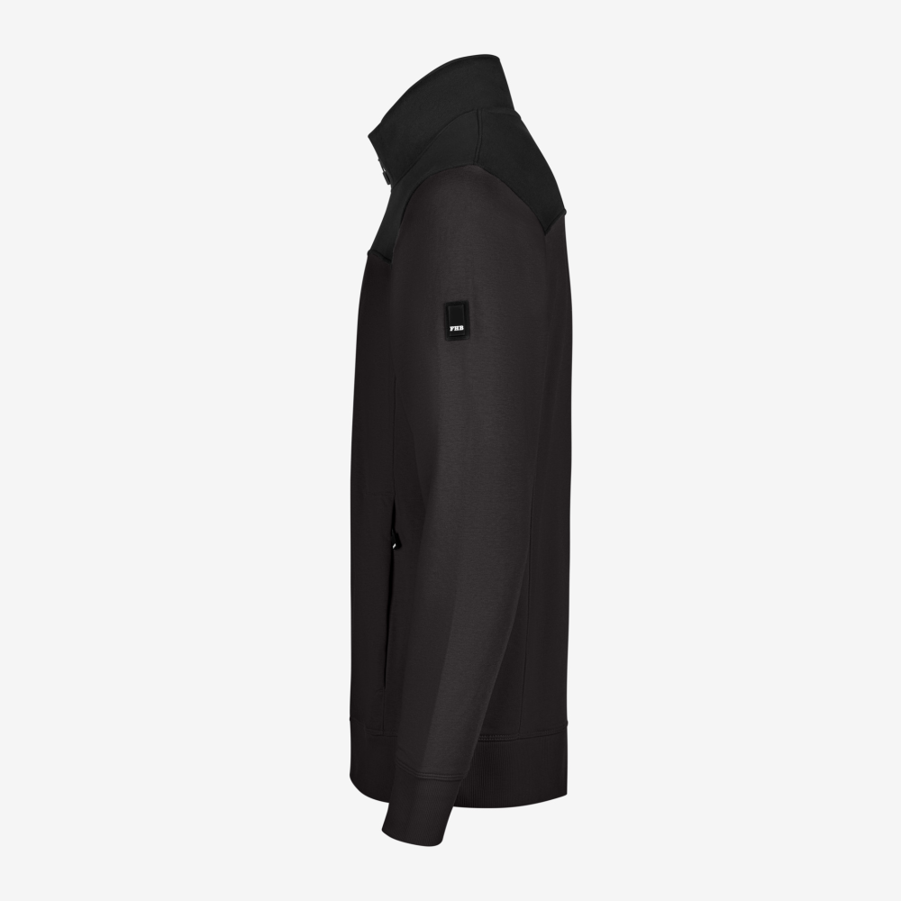FHB ROB Zip-Sweatshirt, anthrazit-schwarz, Gr. 3XL