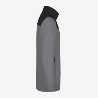 FHB ROB Zip-Sweatshirt, grau-schwarz, Gr. 2XL
