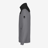 FHB ROB Zip-Sweatshirt, grau-schwarz, Gr. 2XL