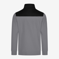 FHB ROB Zip-Sweatshirt, grau-schwarz, Gr. 2XL