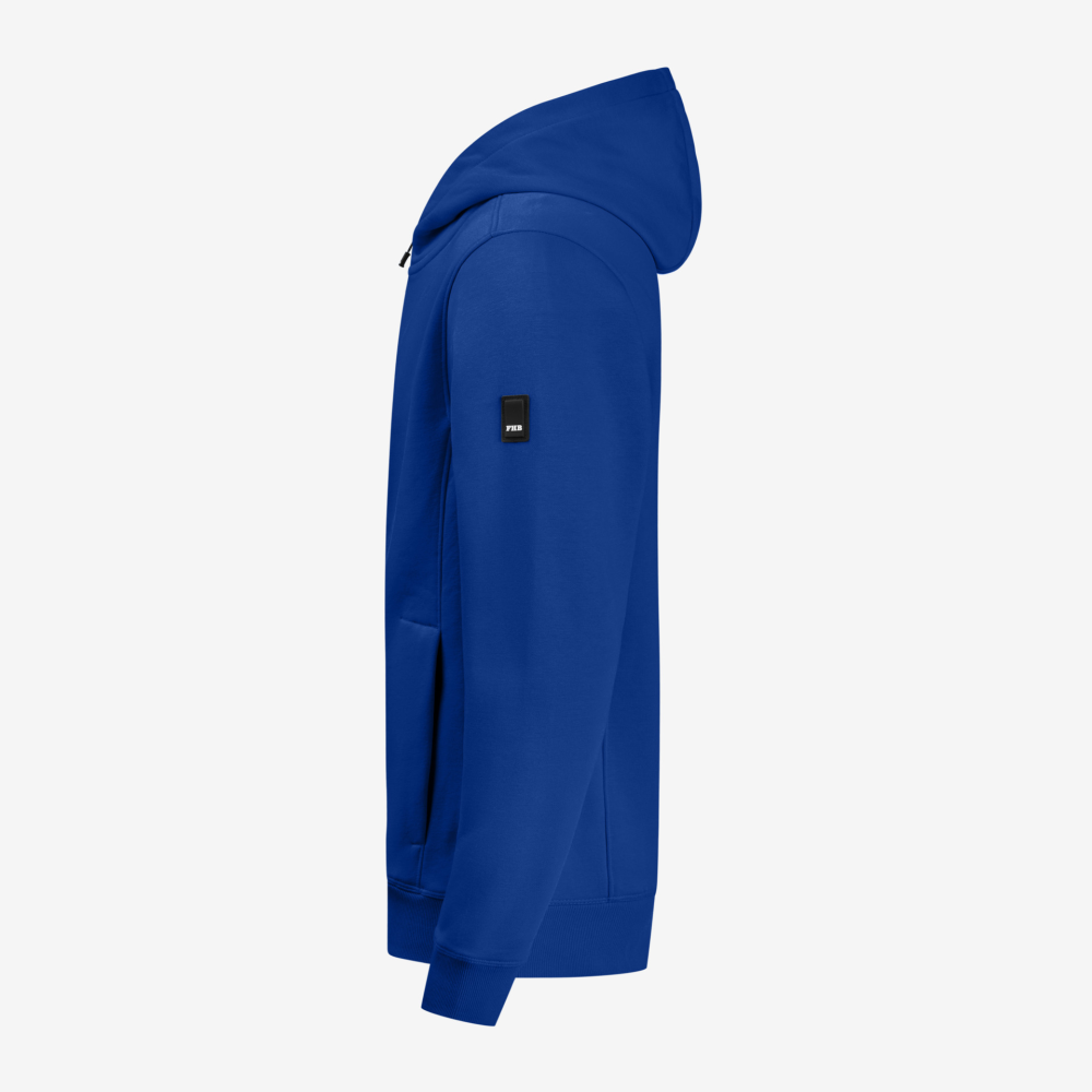FHB QUENTIN Hoodie Jacke, royalblau, Gr. L