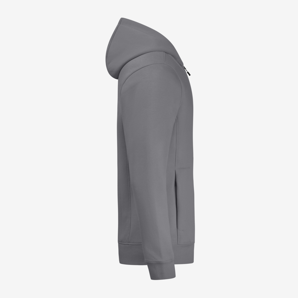 FHB QUENTIN Hoodie Jacke, grau, Gr. 4XL
