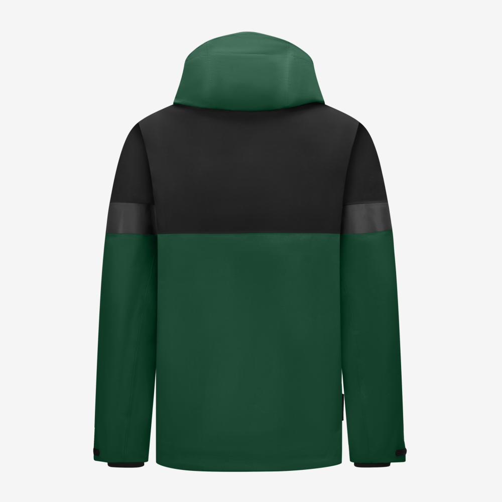 FHB LUCA Regenjacke, grün-schwarz, Gr. M