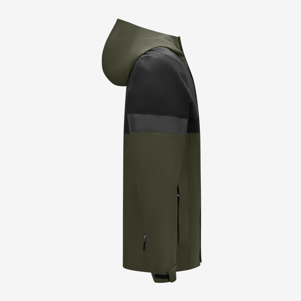 FHB LUCA Regenjacke, oliv-schwarz, Gr. S