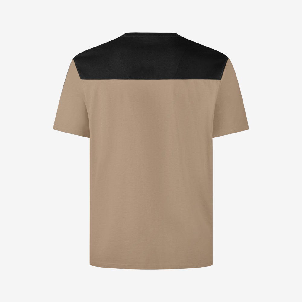 FHB KNUT T-Shirt Herren, beige-schwarz, Gr. 3XL