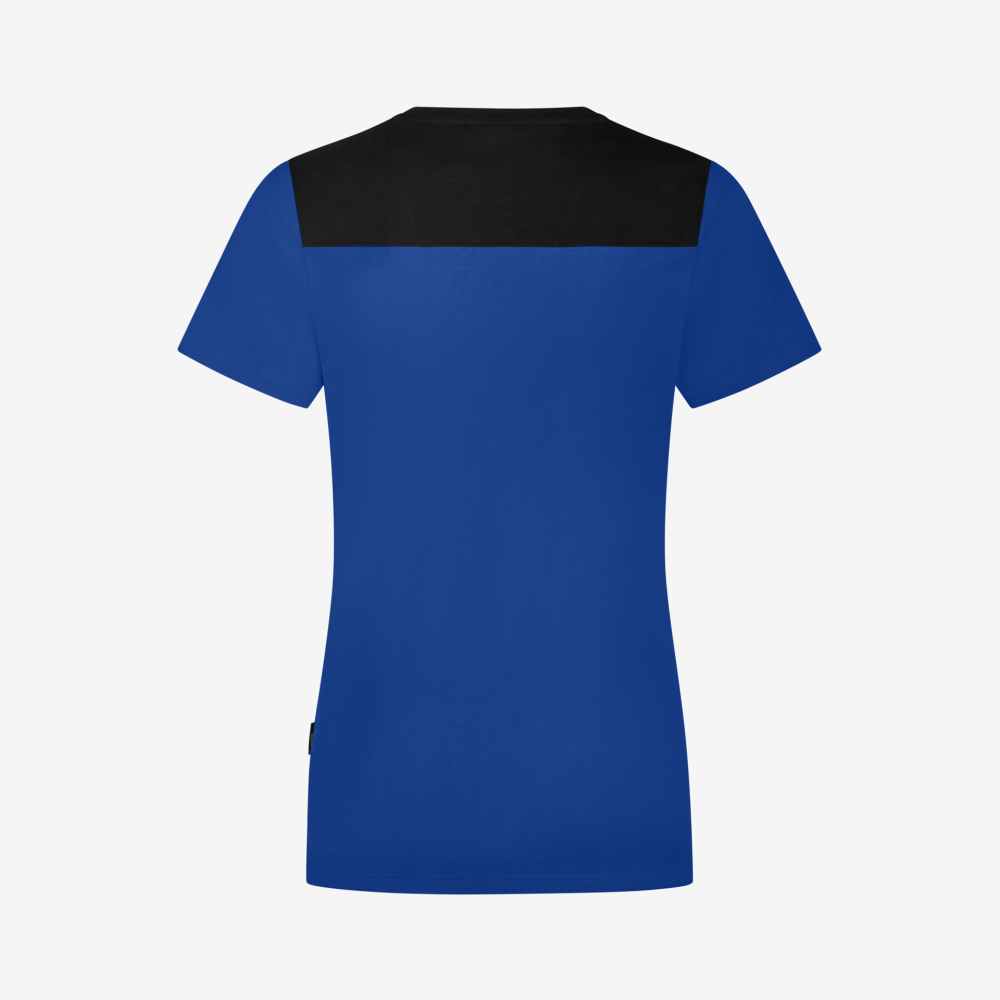FHB KIRA T-Shirt Damen, royalblau-schwarz, Gr. 3XL