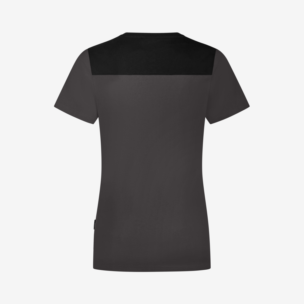 FHB KIRA T-Shirt Damen, anthrazit-schwarz, Gr. 4XL