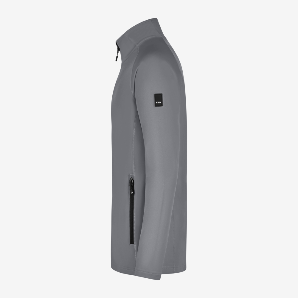 FHB KUNO Fleece-Jacke, grau, Gr. M