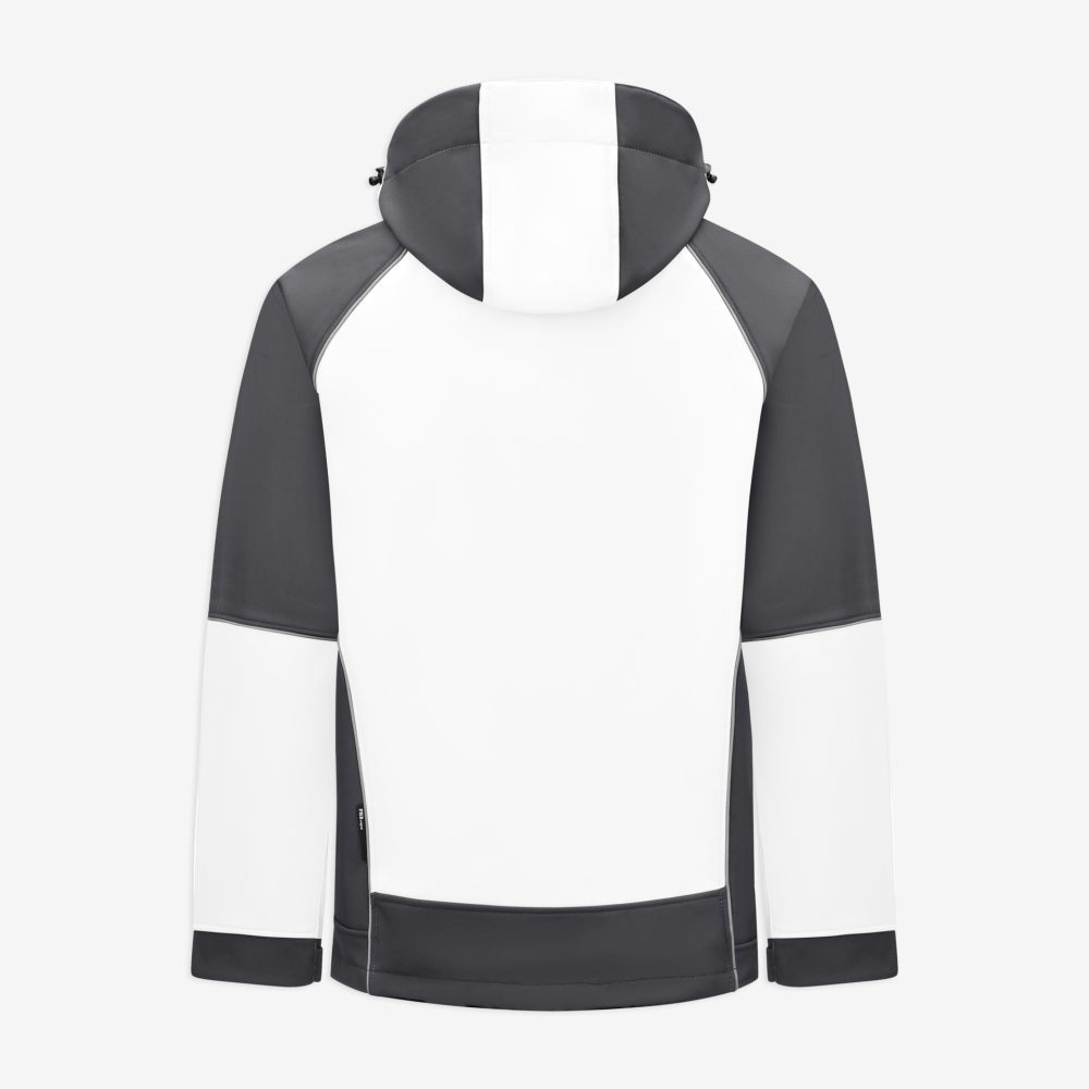 FHB WALTER Softshelljacke, weiss-anthrazit, Gr. 5XL
