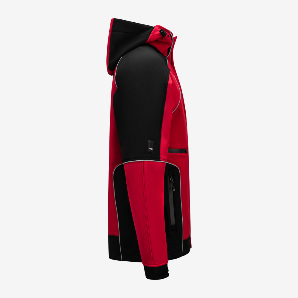 FHB WALTER Softshelljacke, rot-schwarz, Gr. XS