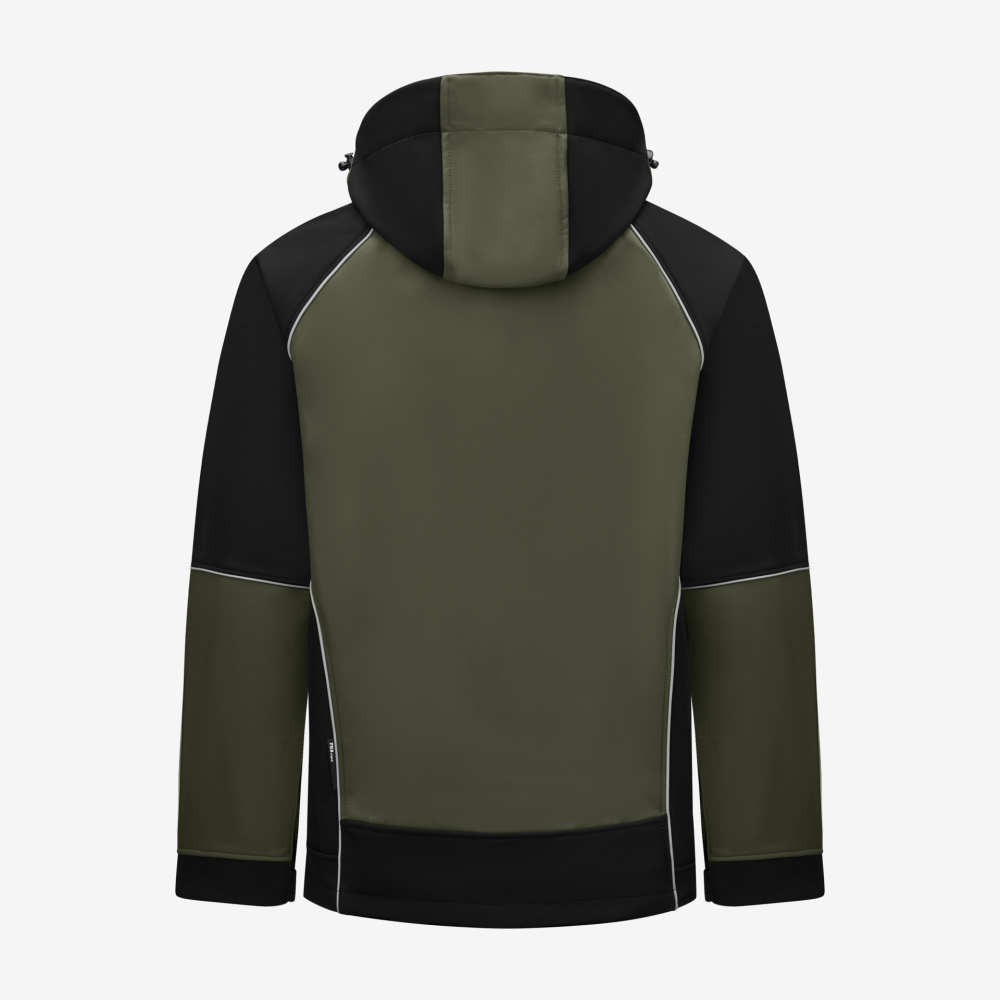 FHB WALTER Softshelljacke, oliv-schwarz, Gr. M