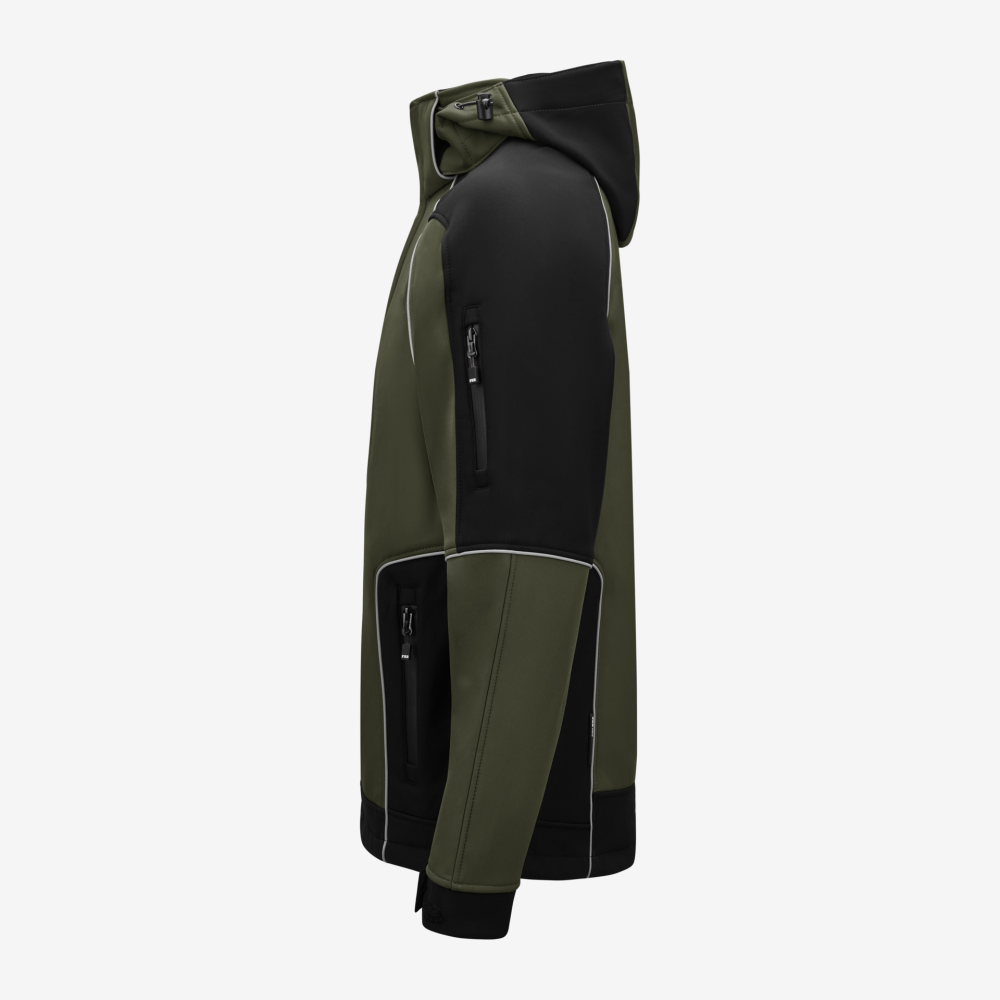 FHB WALTER Softshelljacke, oliv-schwarz, Gr. M