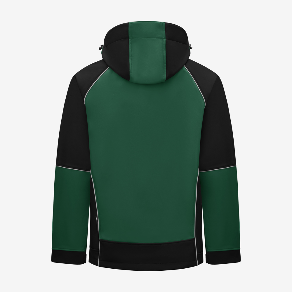 FHB WALTER Softshelljacke, grün-schwarz, Gr. 5XL