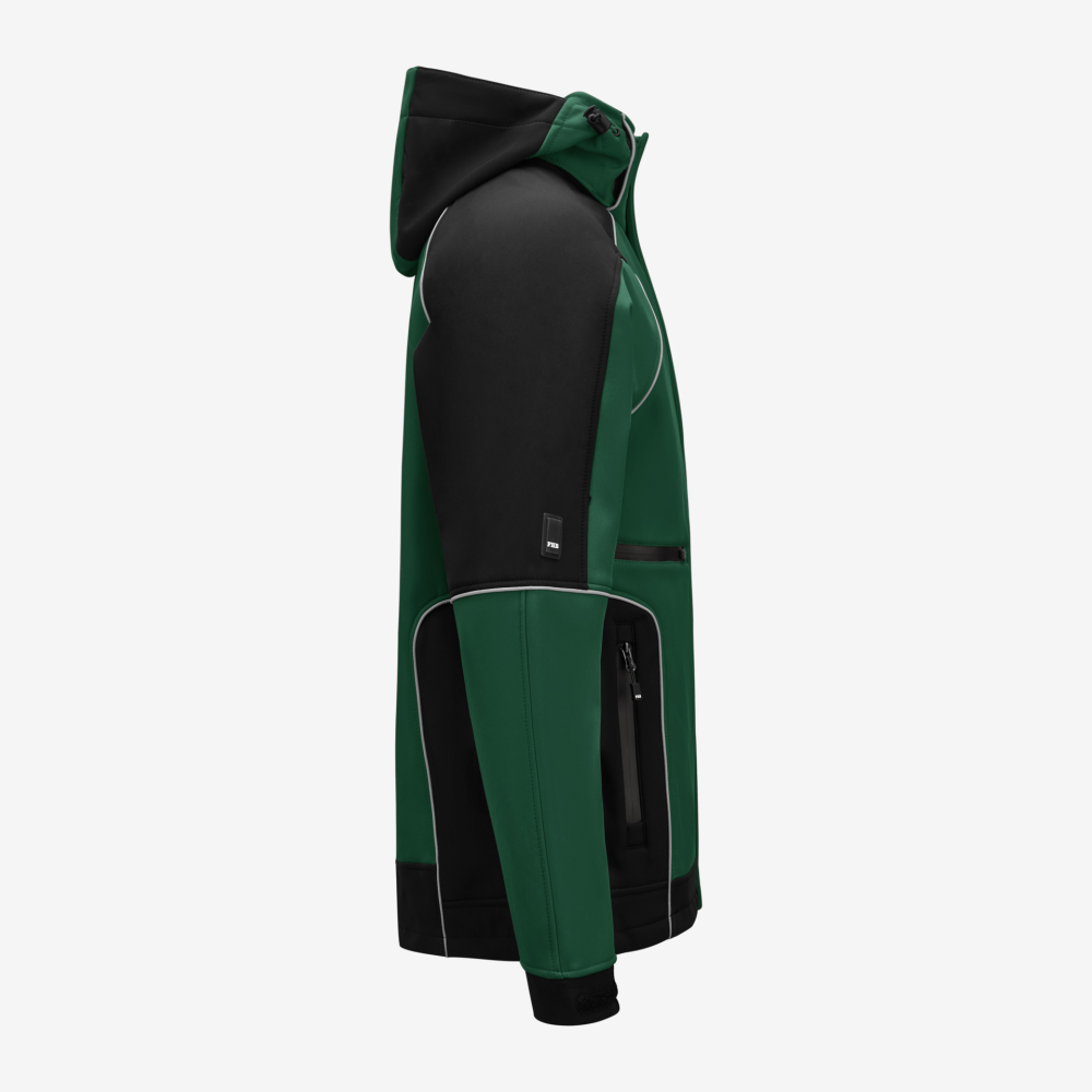 FHB WALTER Softshelljacke, grün-schwarz, Gr. 5XL