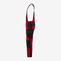 FHB PASCAL Latzhose, rot-schwarz, Gr. 46