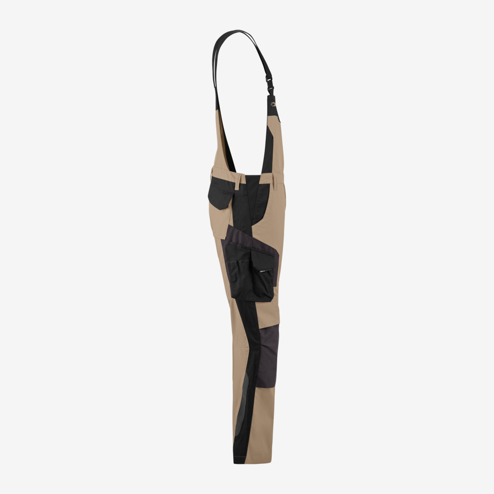FHB PASCAL Latzhose, beige-schwarz, Gr. 27