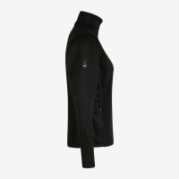 FHB MARIEKE Strick-Fleece-Jacke Damen, schwarz, Gr. 2XL