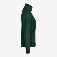 FHB MARIEKE Strick-Fleece-Jacke Damen, grün-schwarz