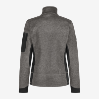 FHB MARIEKE Strick-Fleece-Jacke Damen, anthrazit-schwarz, Gr. XL
