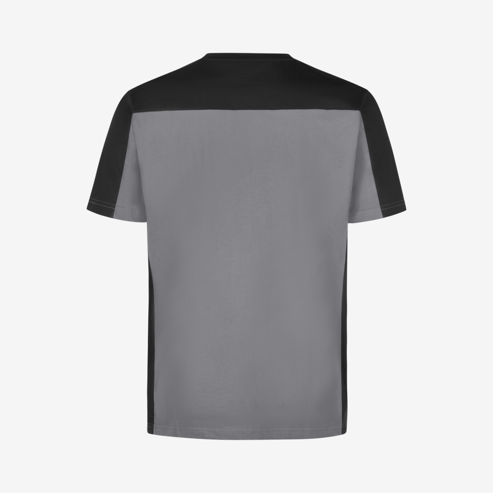 FHB MARC T-Shirt zweifarbig, grau-schwarz, Gr. XS