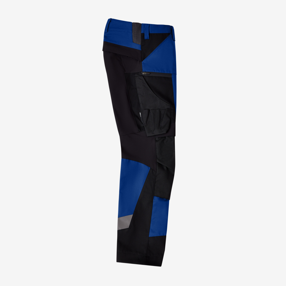 FHB LEO Arbeitshose elastisch, royalblau-schwarz, Gr. 50