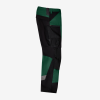 FHB LEO Arbeitshose elastisch, grün-schwarz, Gr. 60