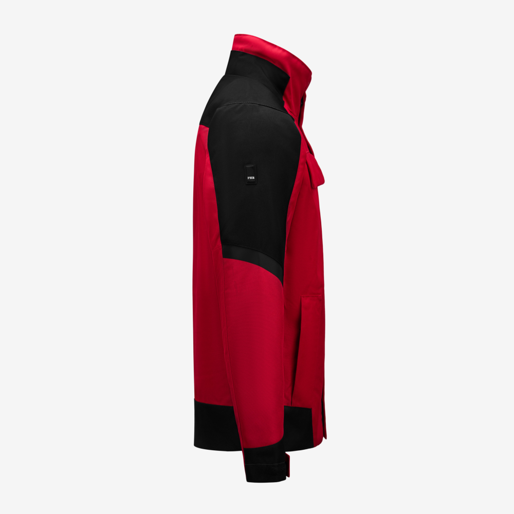 FHB LARS Arbeitsjacke, rot-schwarz, Gr. 2XL