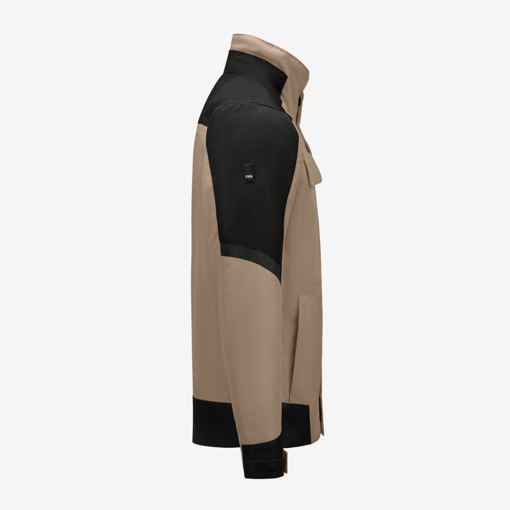 FHB LARS Arbeitsjacke, beige-schwarz, Gr. 5XL