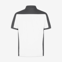 FHB KONRAD Polo-Shirt, weiss-anthrazit, Gr. XS