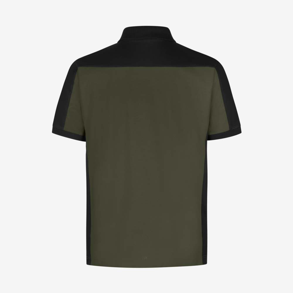 FHB KONRAD Polo-Shirt, oliv-schwarz, Gr. 4XL