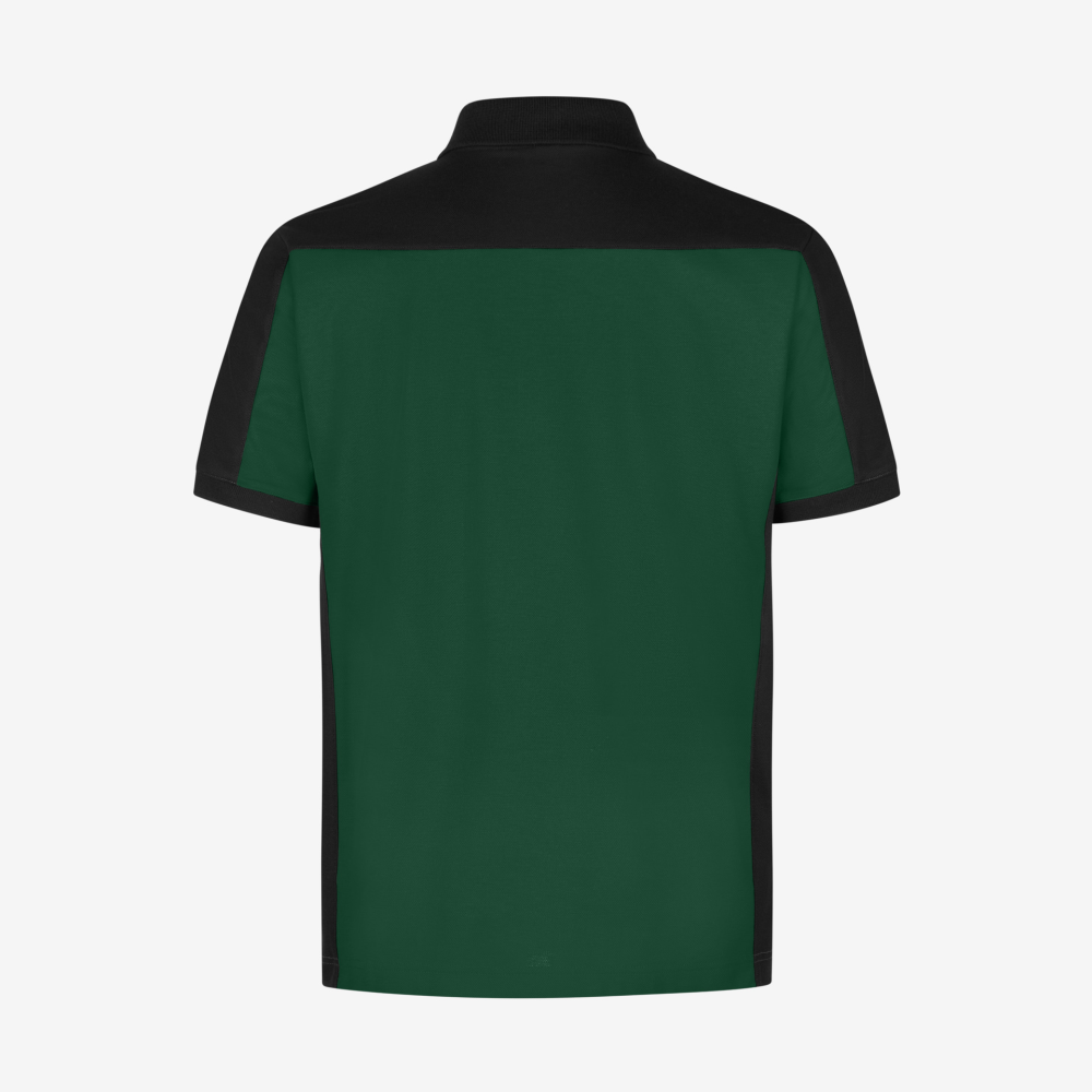 FHB KONRAD Polo-Shirt, grün-schwarz, Gr. 2XL