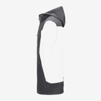 FHB JUSTUS Softshellweste, weiss-anthrazit, Gr. XL