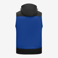 FHB JUSTUS Softshellweste, royalblau-schwarz, Gr. 5XL
