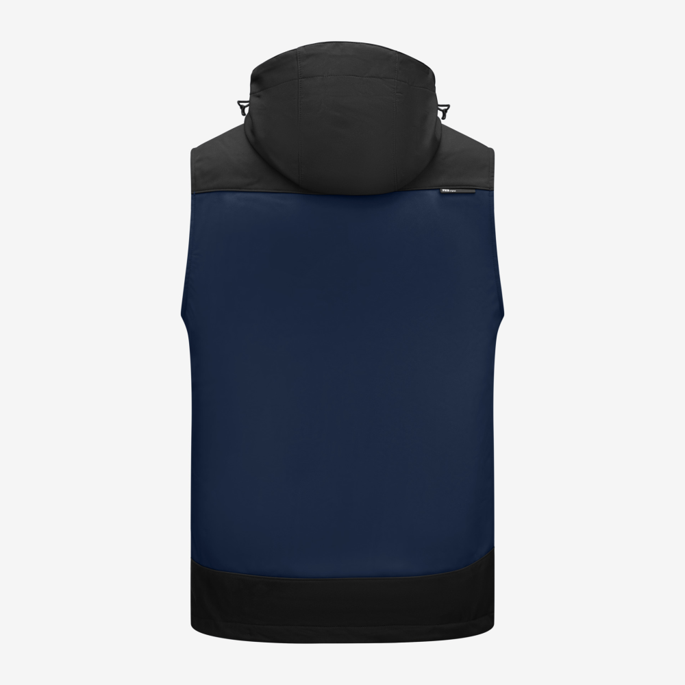 FHB JUSTUS Softshellweste, marine-schwarz, Gr. 3XL
