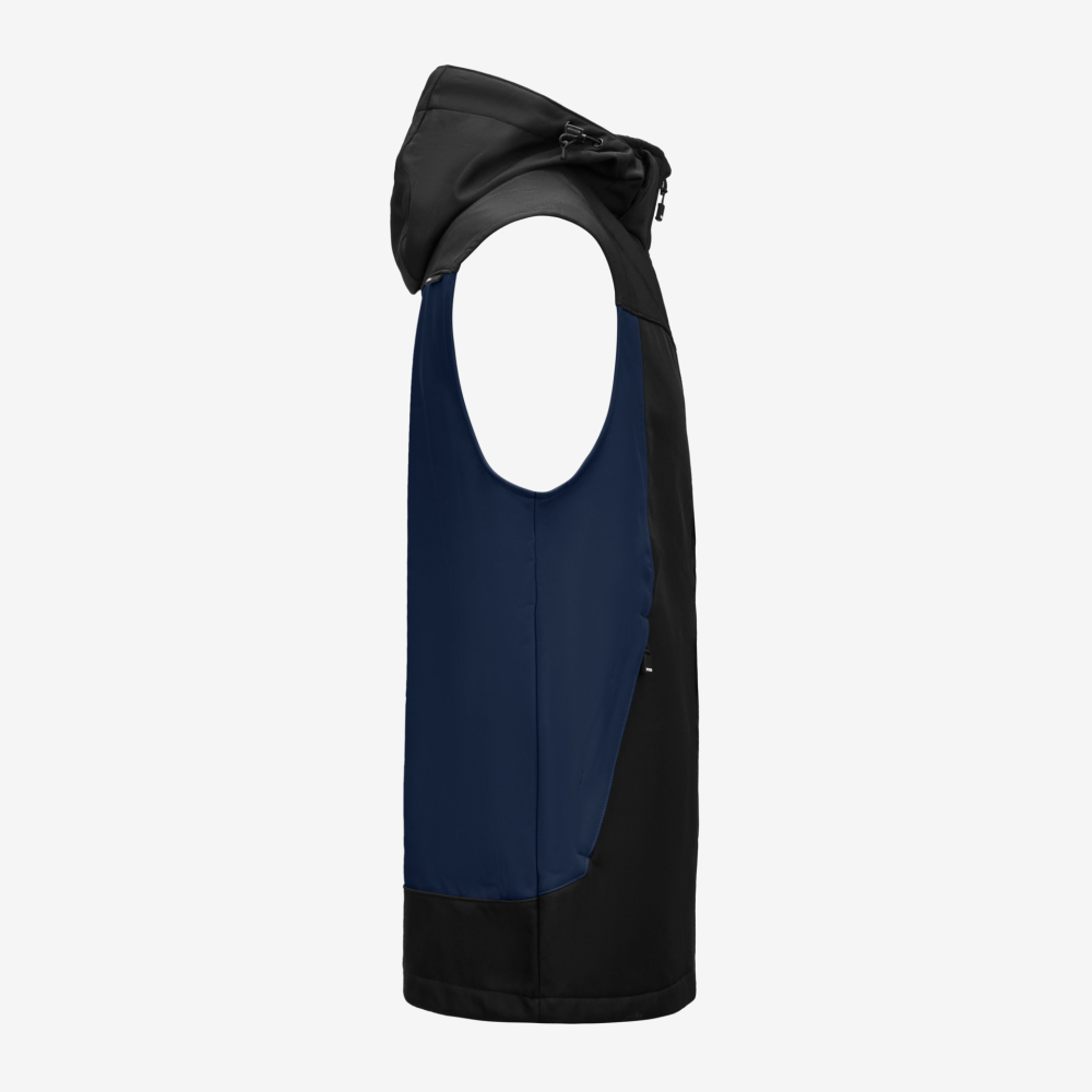 FHB JUSTUS Softshellweste, marine-schwarz, Gr. 3XL