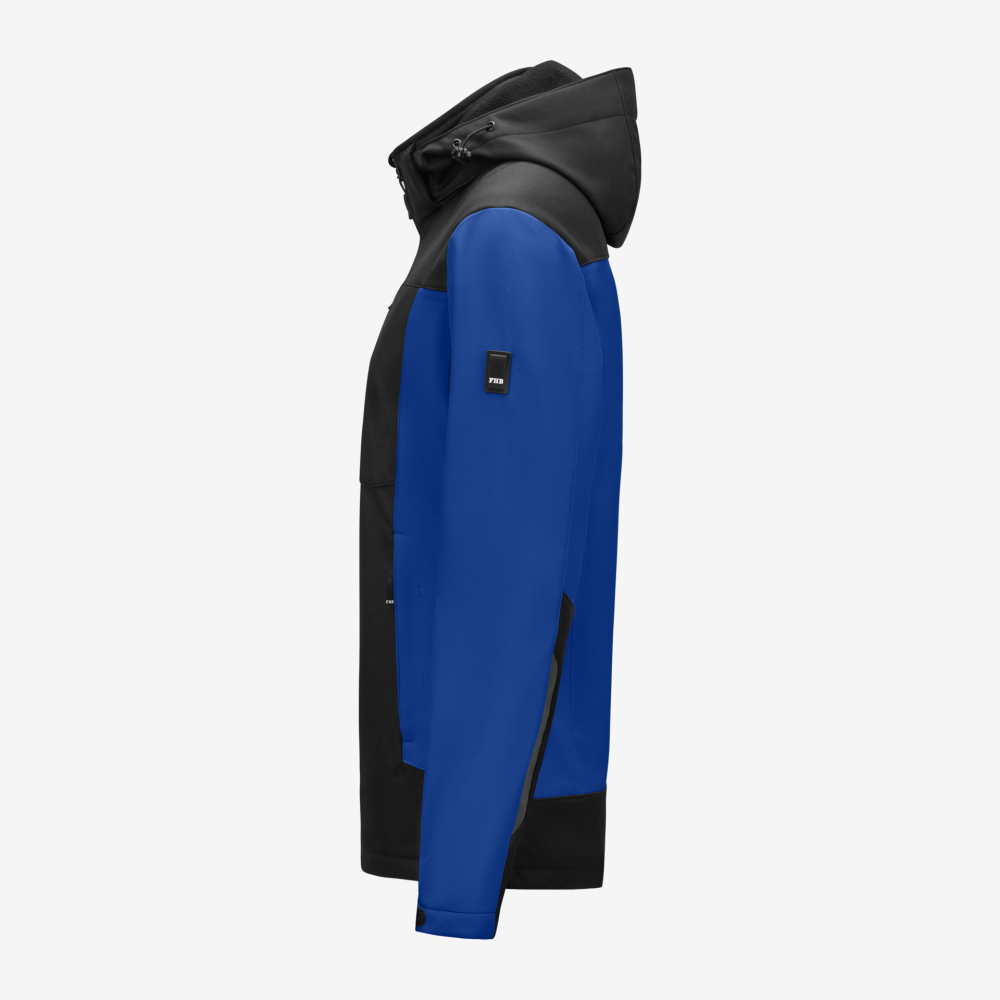 FHB JULIA Softshell-Jacke Damen, royalblau-schwarz, Gr. 3XL