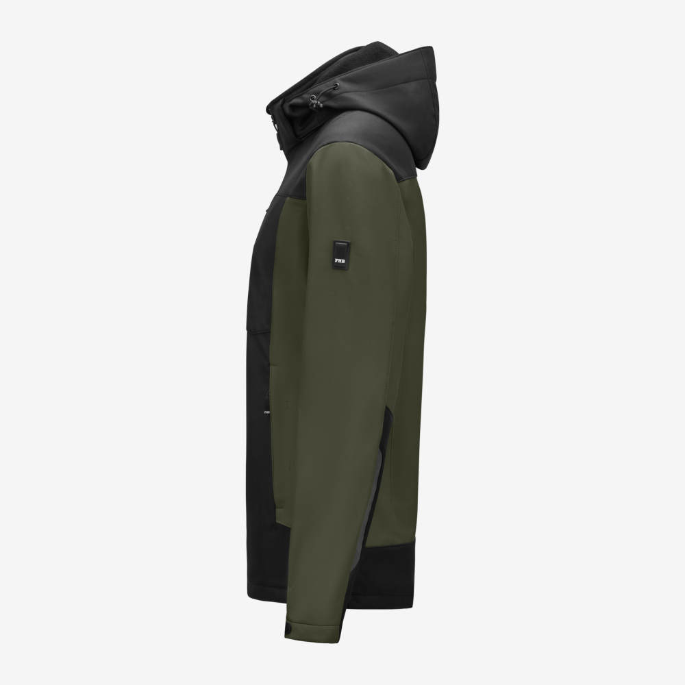 FHB JULIA Softshell-Jacke Damen, oliv-schwarz, Gr. L