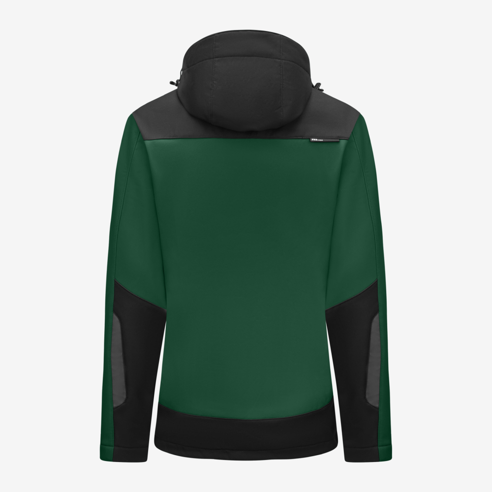 FHB JULIA Softshell-Jacke Damen, grün-schwarz, Gr. L