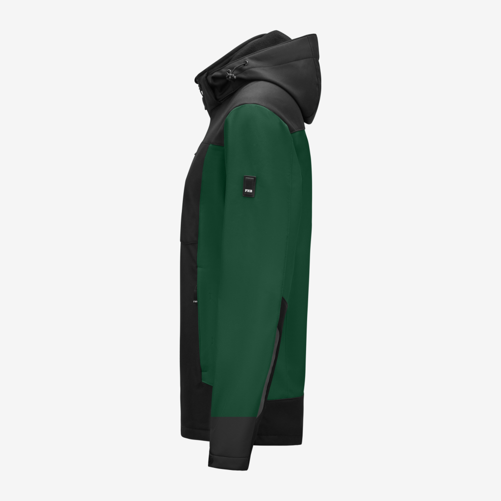 FHB JULIA Softshell-Jacke Damen, grün-schwarz, Gr. L