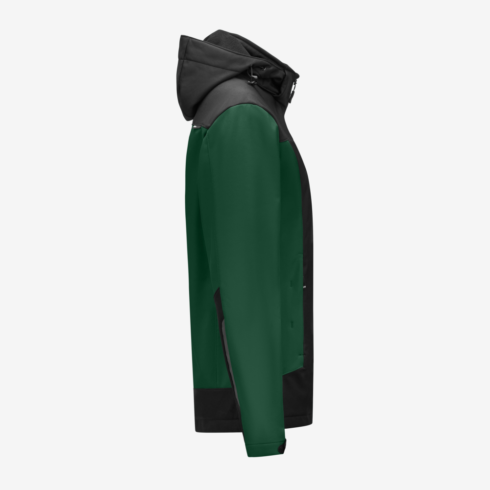 FHB JULIA Softshell-Jacke Damen, grün-schwarz, Gr. L