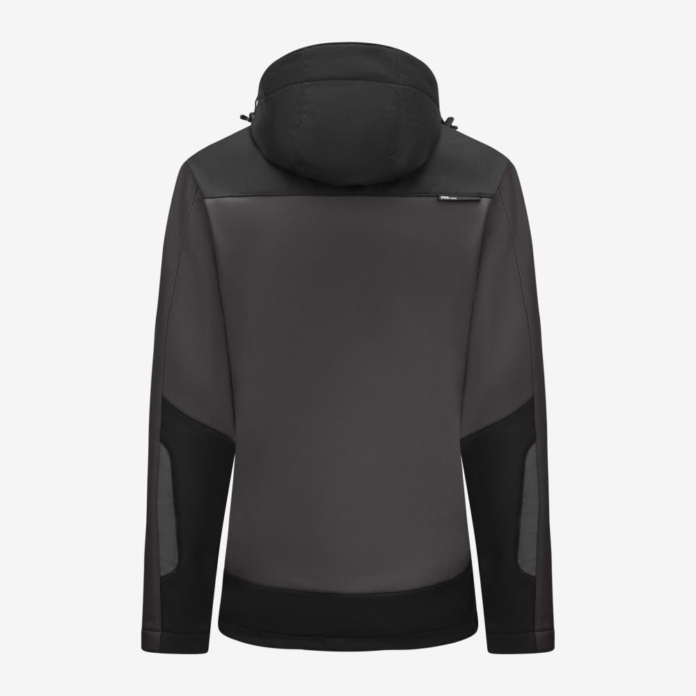FHB JULIA Softshell-Jacke Damen, anthrazit-schwarz, Gr. L