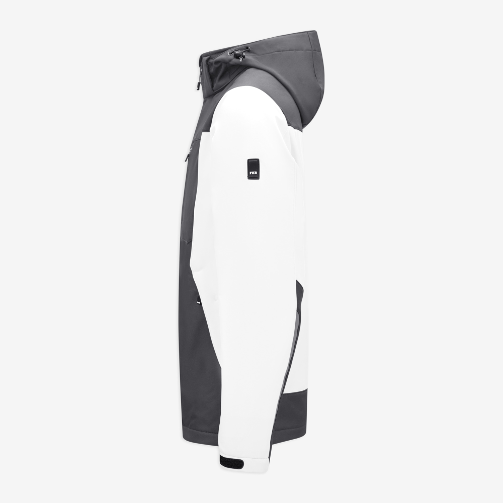 FHB JANNIK Softshelljacke, weiss-anthrazit, Gr. XL