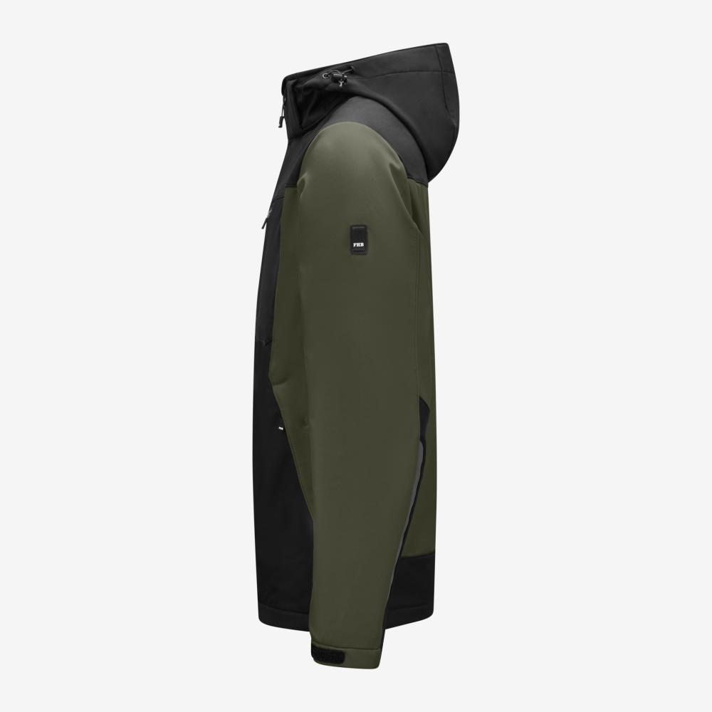 FHB JANNIK Softshelljacke, oliv-schwarz, Gr. 3XL