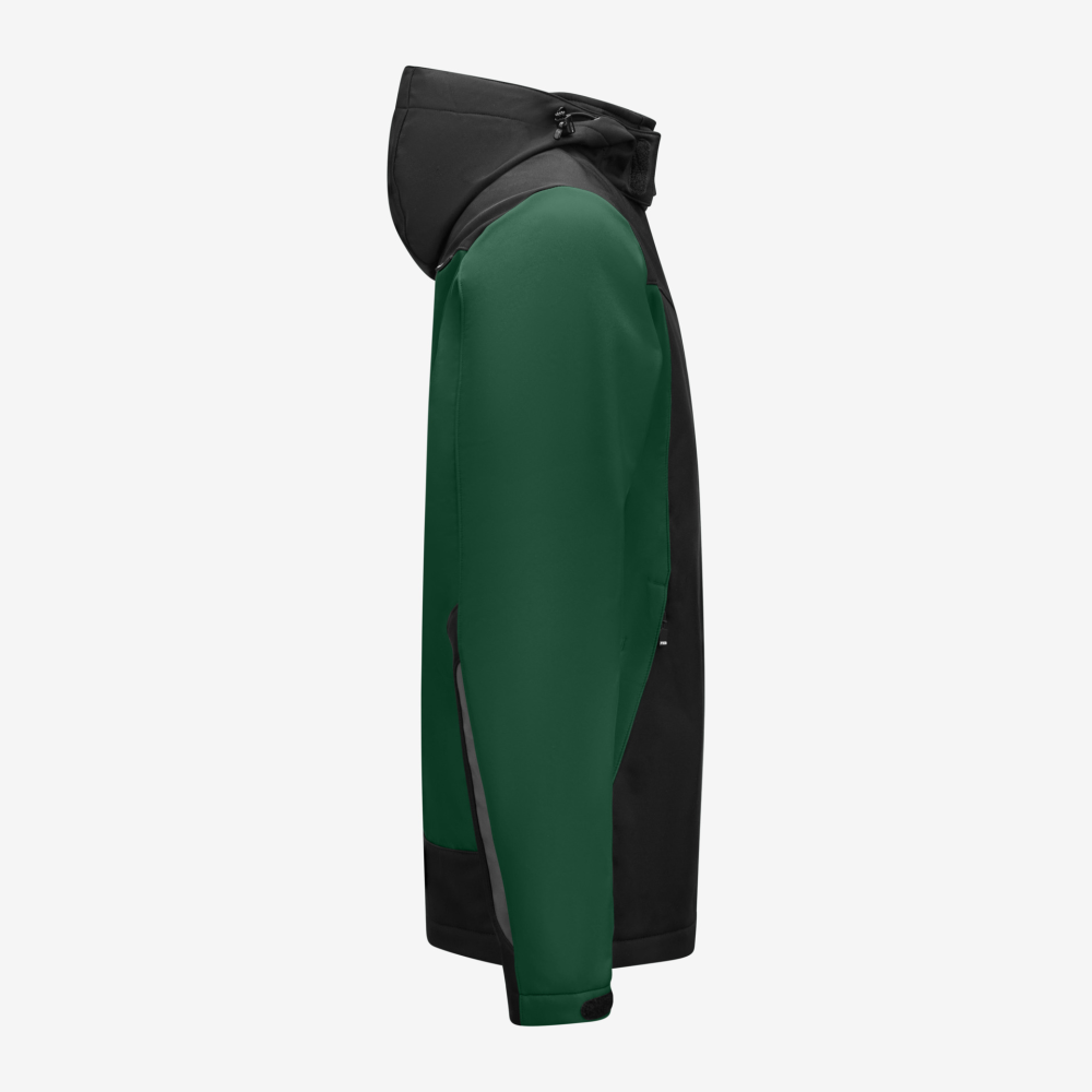 FHB JANNIK Softshelljacke, grün-schwarz, Gr. 4XL