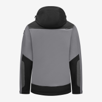 FHB JANNIK Softshelljacke, grau-schwarz, Gr. 3XL