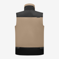 FHB HAUKE Arbeitsweste, beige-schwarz, Gr. XL